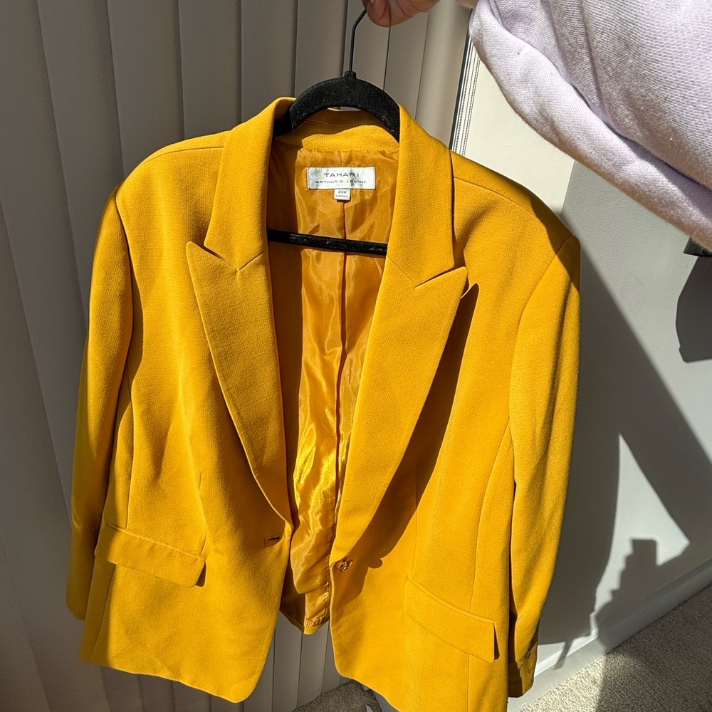 Vibrant Yellow Blazer by Calvin Klein